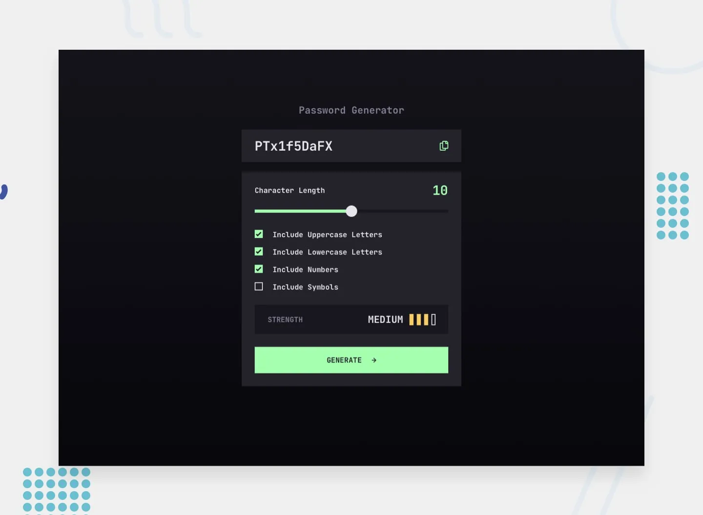 Password Generator screenshot