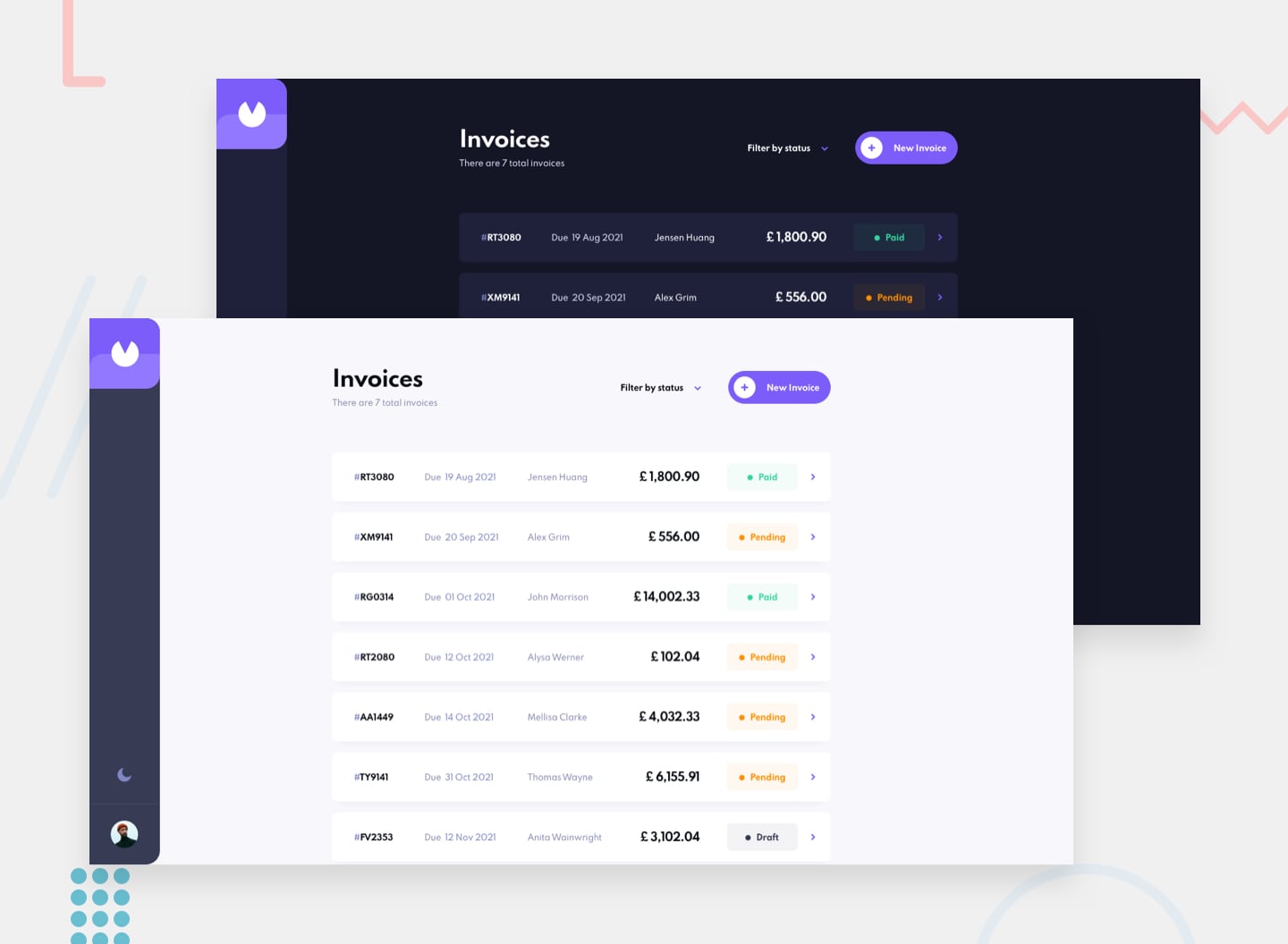 Invoice App Screenshot